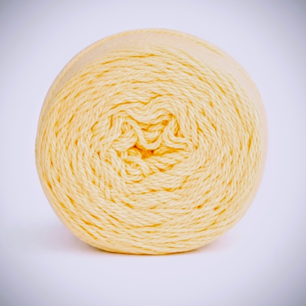 Bundle of 5 Soft Yellow Pima Cotton Yarn Ball Med#4 weight, Crochet & Knitting